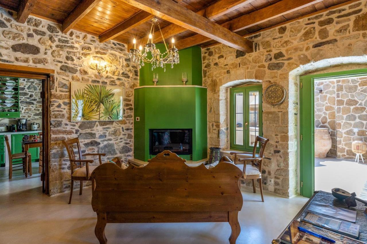 Вилла Aggel'S House - Stone House - Private Pool - Courtyard - Countryside Views Kato Episkopi Экстерьер фото