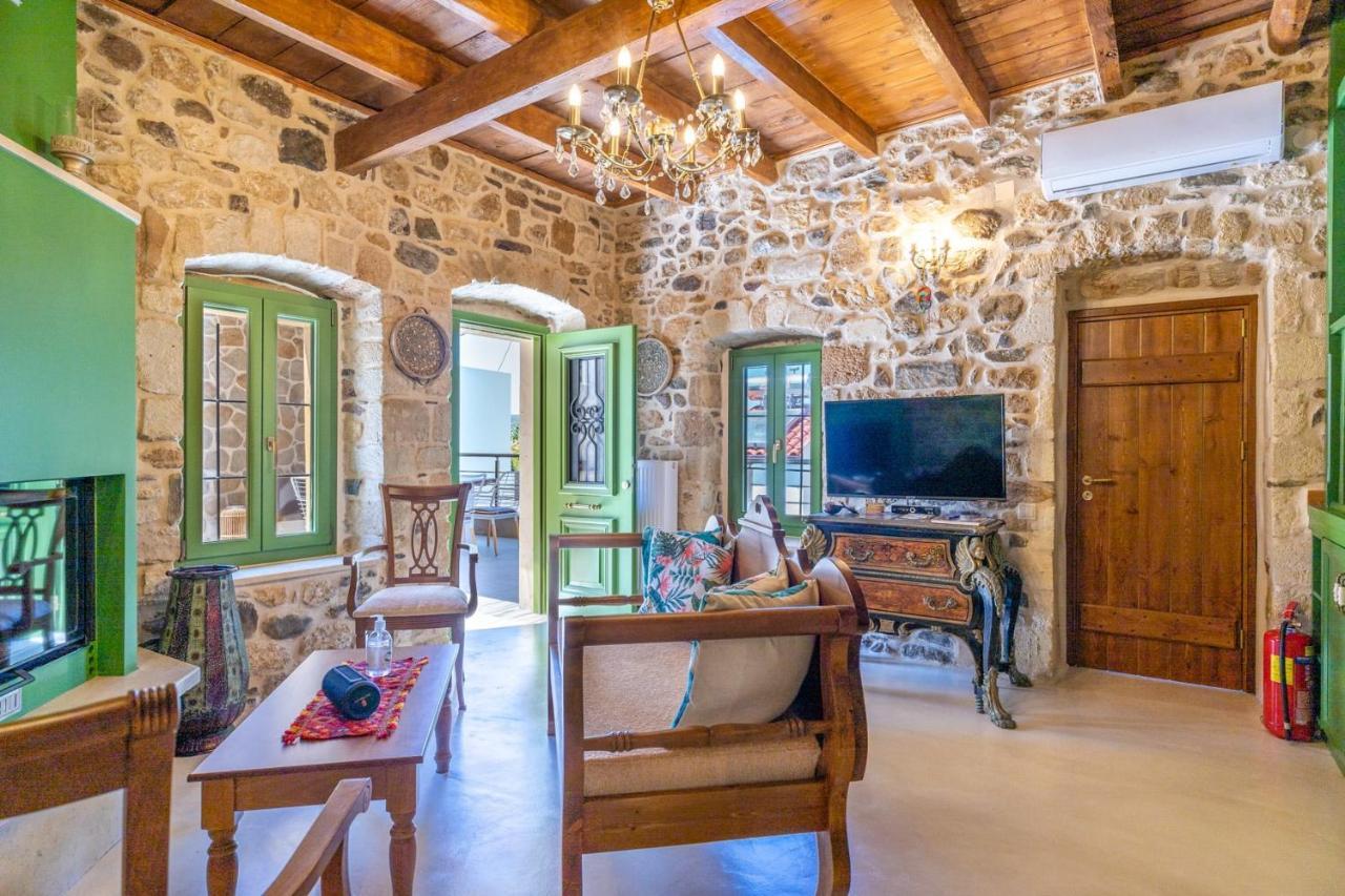 Вилла Aggel'S House - Stone House - Private Pool - Courtyard - Countryside Views Kato Episkopi Экстерьер фото